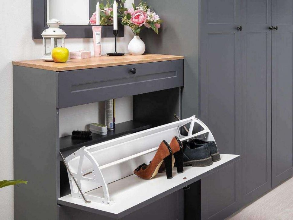 Прихожая Остин 1 Серый графит/Дуб Вотан