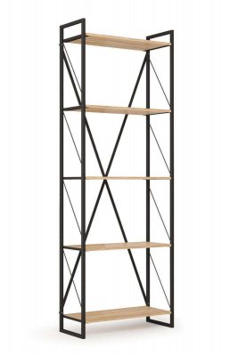 Скарлетт Стеллаж 940 Дуб сонома/Черный