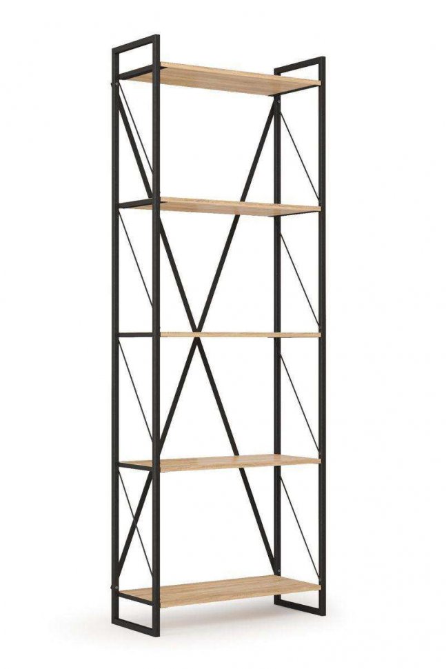 Скарлетт Стеллаж 940 Дуб сонома/Черный