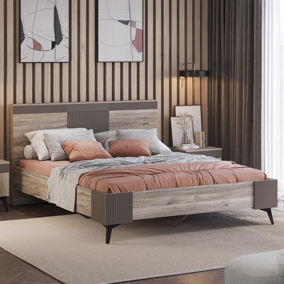 Кровать 160х200 Кассандра (БТС) с настилом ДСП