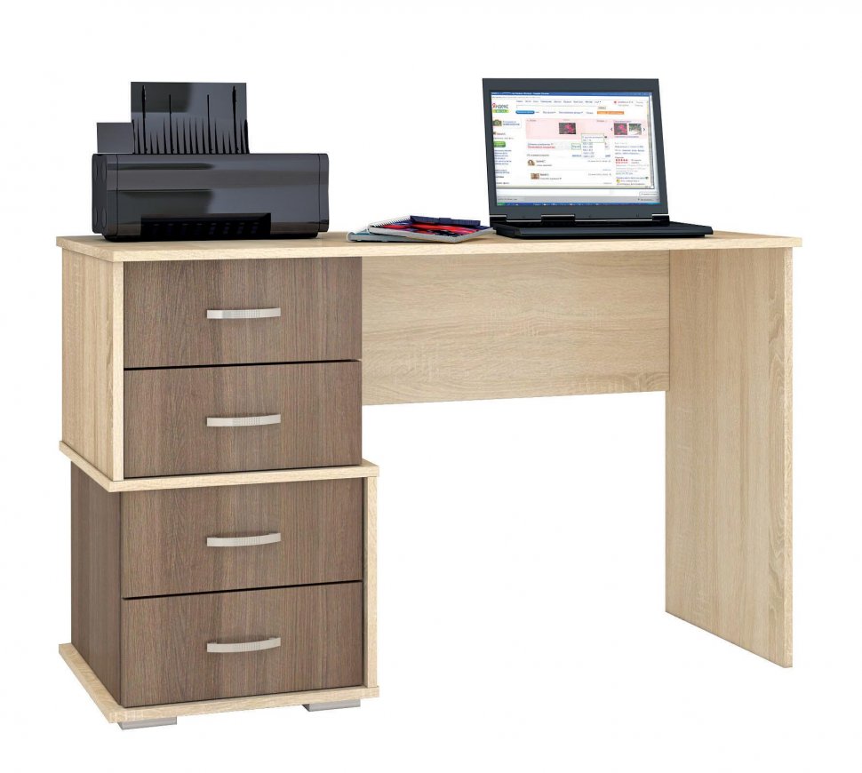 Стол письменный Сити-2 ТЭКС (Ясень шимо)