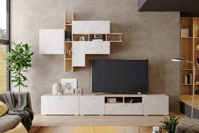 Гостиная Скайлайн MLK Комплект (Белый)