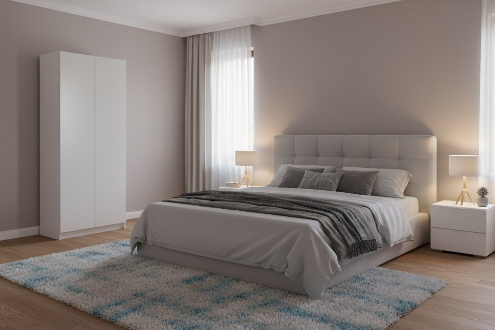 Шкаф двухстворчатый Бали, Белый