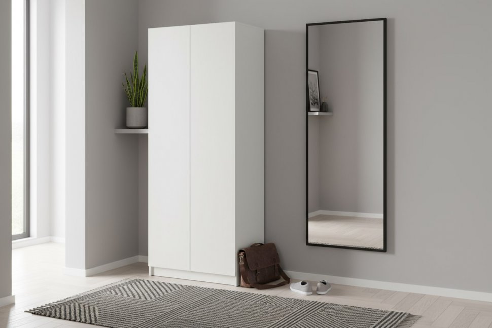 Шкаф двухстворчатый Бали, Белый