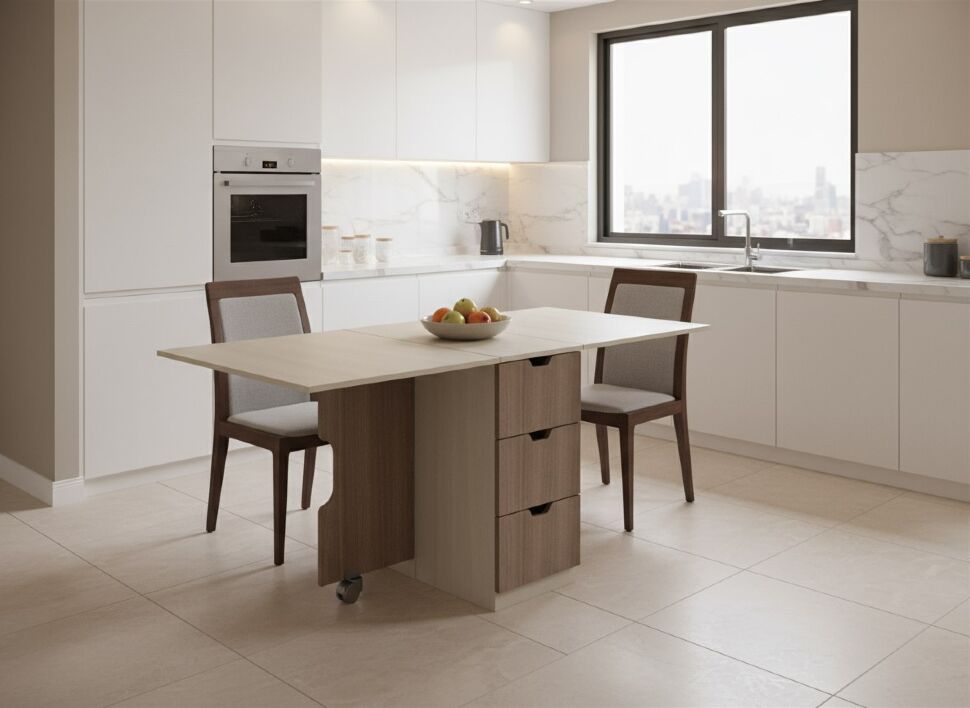 Стол СТ-01 Ясень Шимо темный / светлый