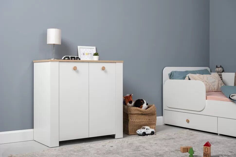 Джастин Комод 16.228.02 белый/дуб белый