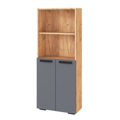 Шкаф-стеллаж Квартет-13 (ТЭКС) Графит серый