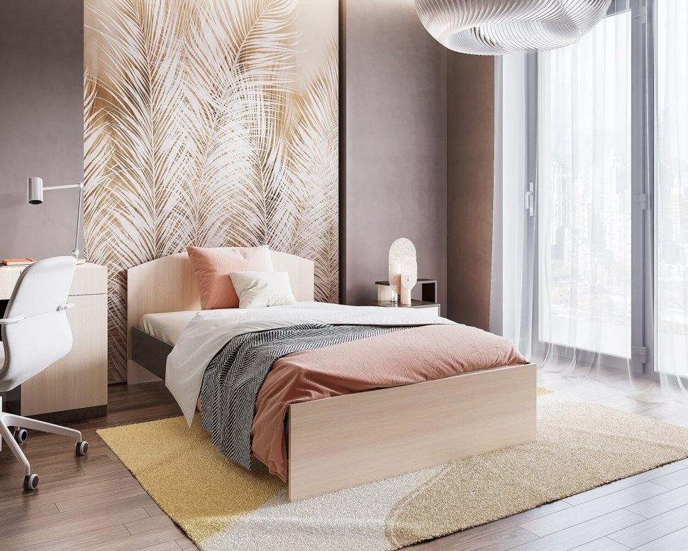 Кровать 120х200 Ненси-1 (ТЭКС) с настилом