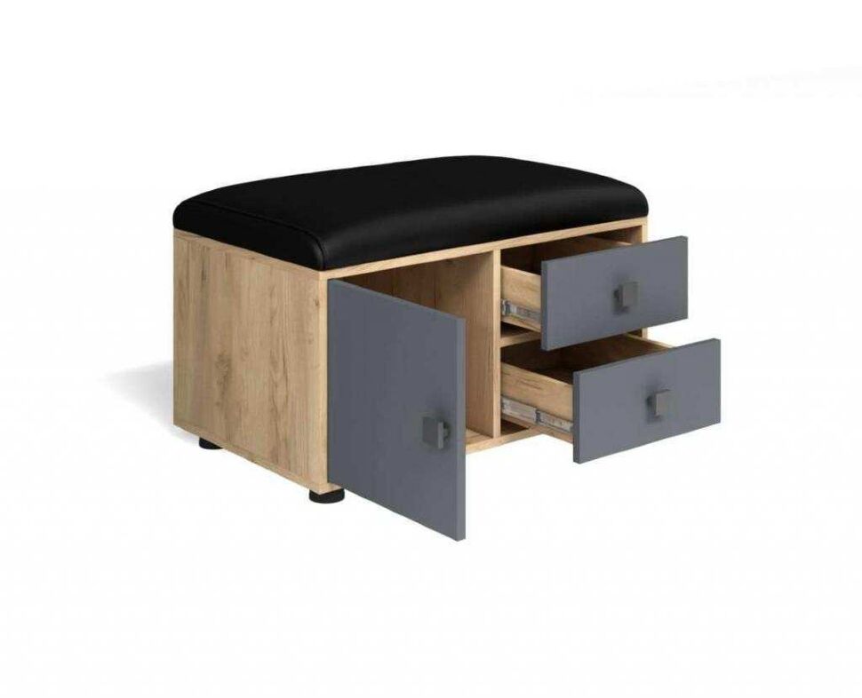 Прихожая мини-лайт компл. 3 дуб крафт/графит