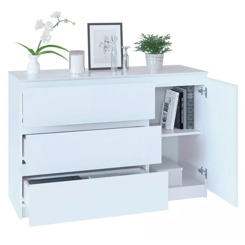 Комод Т-3Р Белый