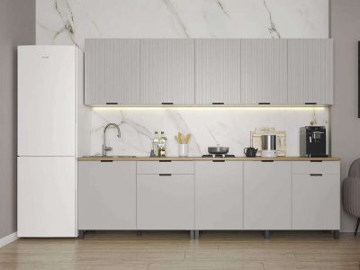 Кухня Венера 2700 МДФ Кашемир фрезерованный