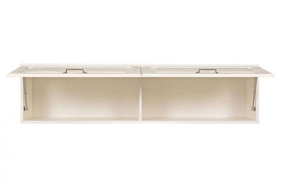 Ливерпуль Шкаф навесной Белый/Ясень ваниль