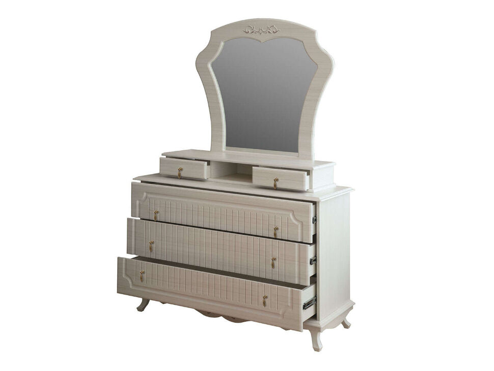 Комод 06.115 Кантри патина вудлайн кремовый/сандал белый