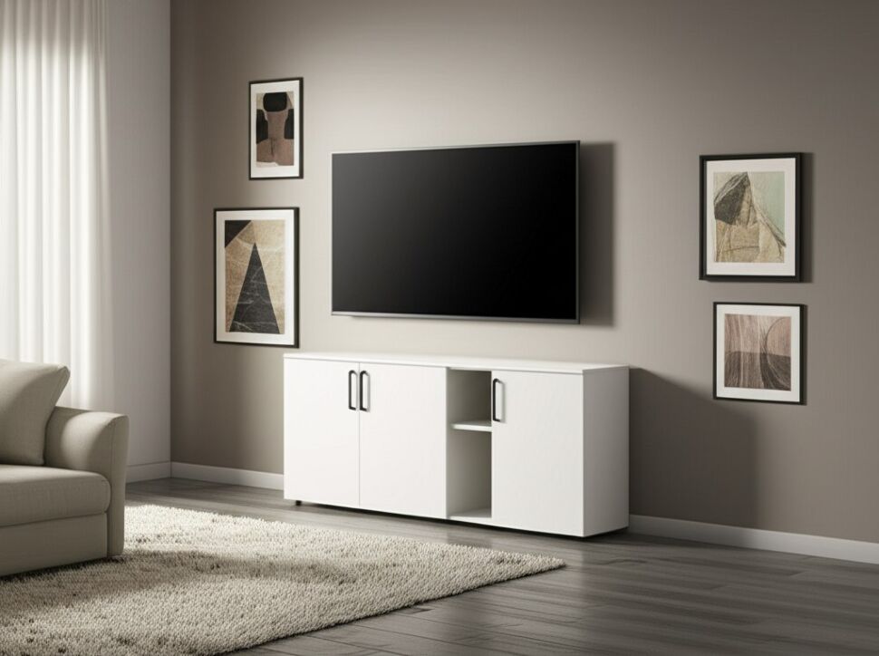 Эйр тумба под ТВ 16.55 Белый