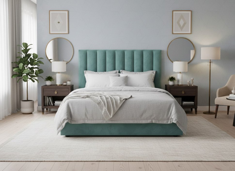 Кровать Ingrid 1600 модель 312 Ультра минт