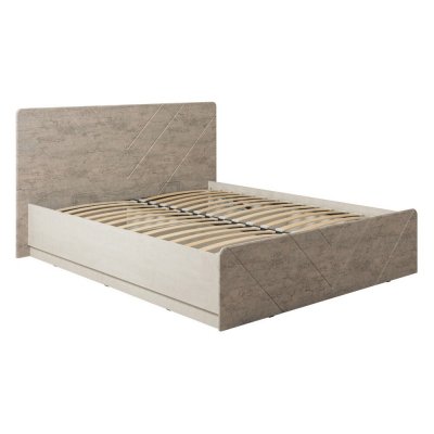 Амели Кровать 11.31 с под. мех. Шелковый камень/Бетон чикаго беж