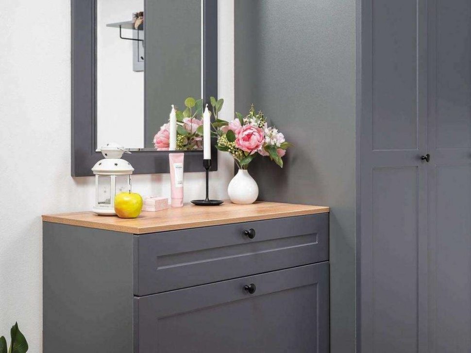 Прихожая Остин 3 Серый графит/Дуб Вотан