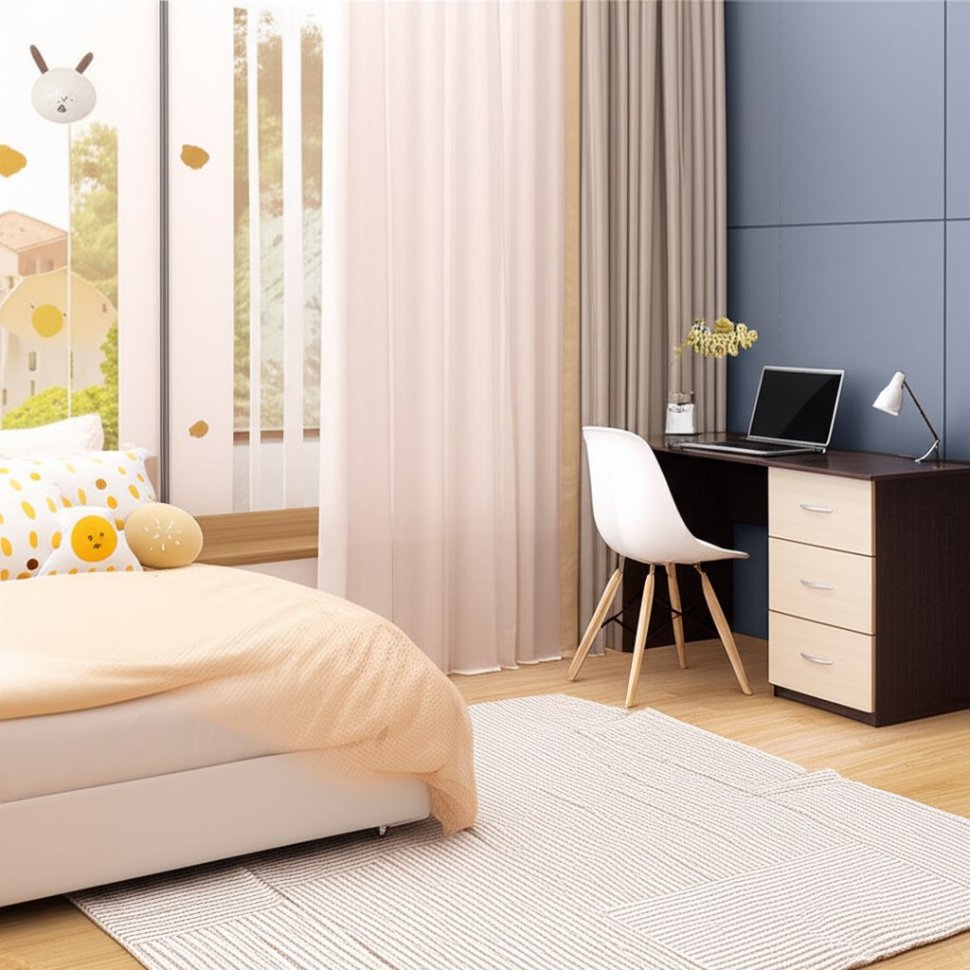 Стол письменный Сити-1 ТЭКС (Венге)