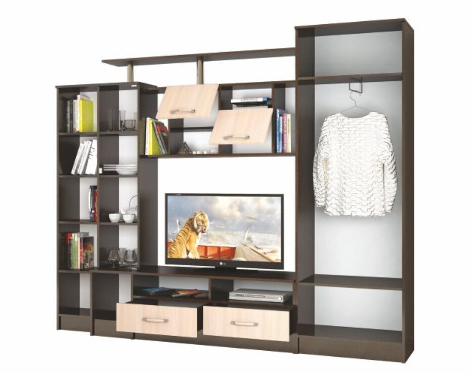 Стенка для гостиной Оскар-5 ТЭКС (Венге)