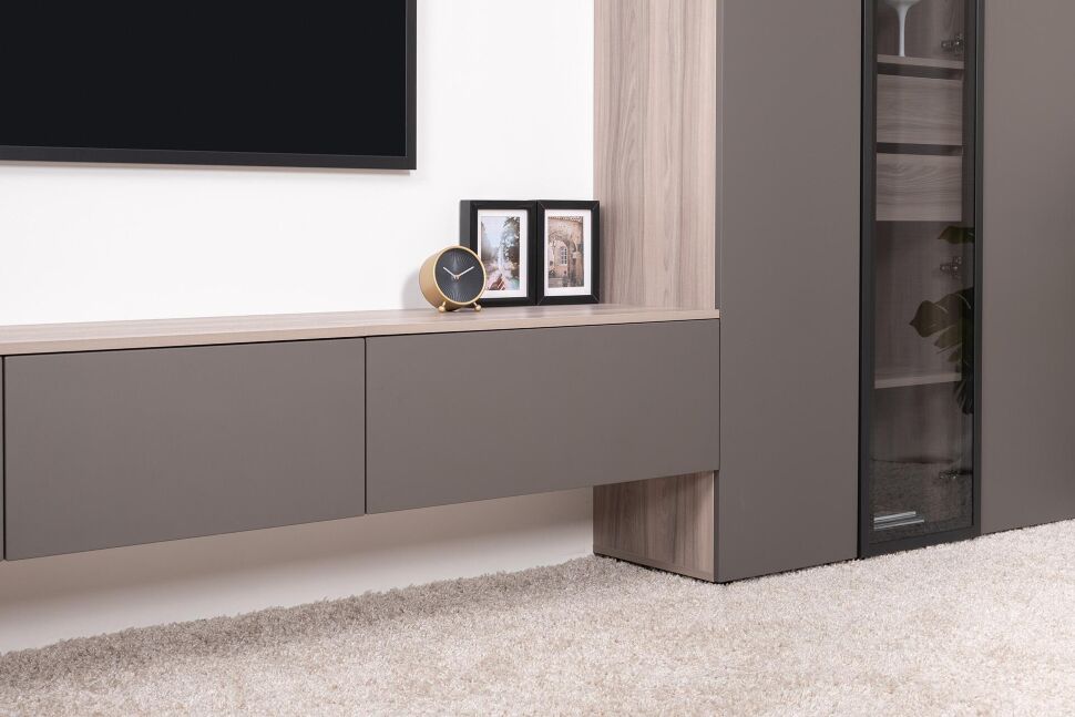 Роквуд тумба под ТВ 16.54.01 Эмили Блаш / Графит