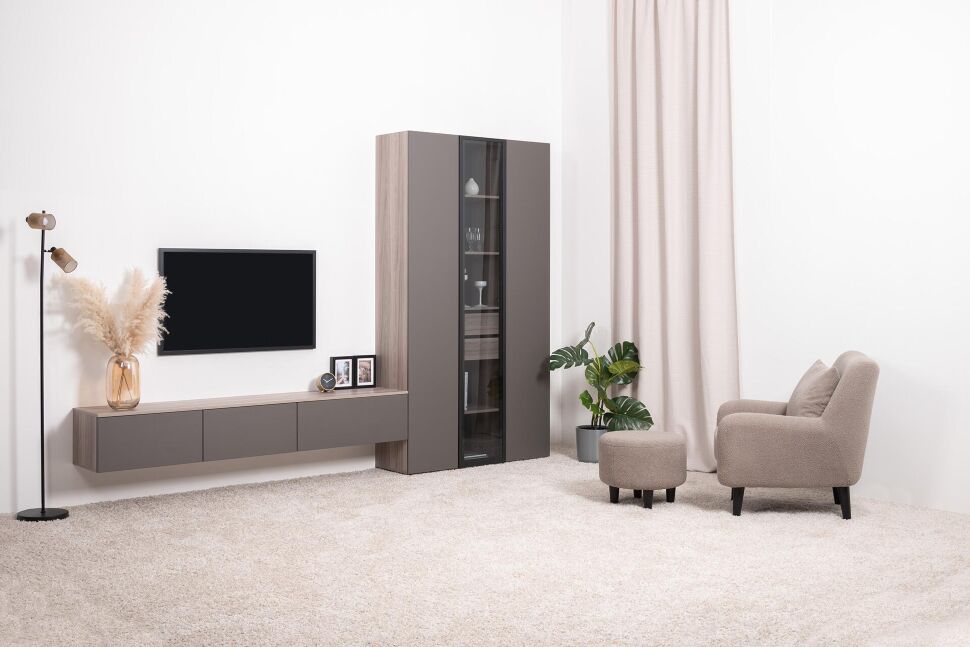 Роквуд тумба под ТВ 16.54.01 Эмили Блаш / Графит