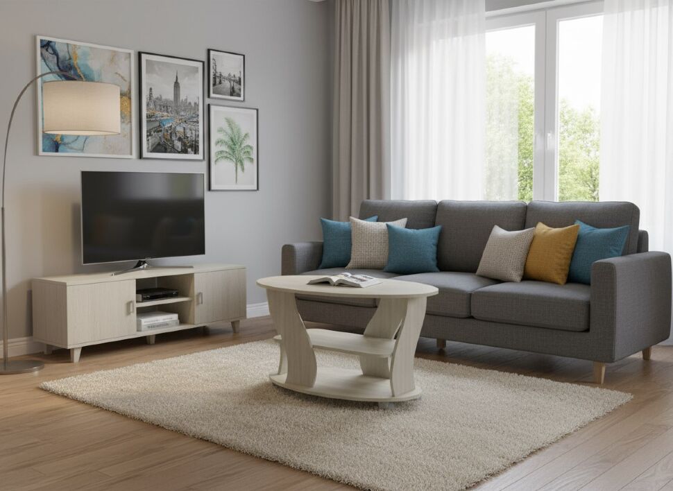 Престиж 4 стол журнальный Дуб Сонома