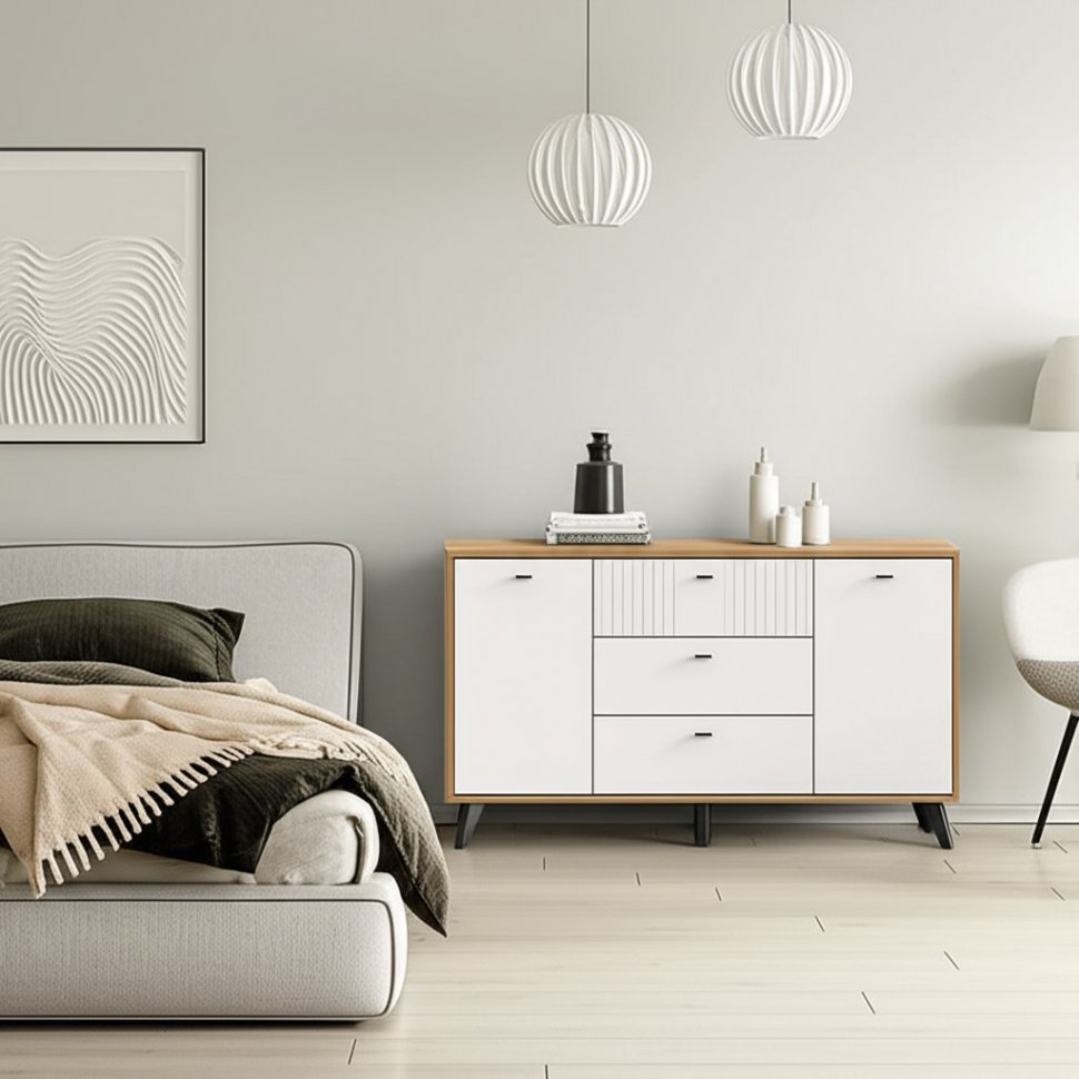 Тумба-комод Милан (SV-Мебель) Белый