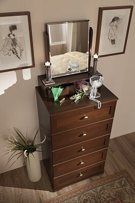 Комод Sherlock 6 Глазов (Орех Шоколадный)