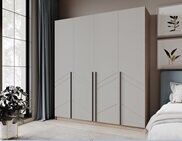 Шкаф Феникс (Северин) 2000 Кашемир МДФ 4-дверный