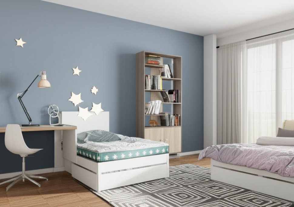 Шкаф-стеллаж Ромео-4 ТЭКС (Ясень шимо)