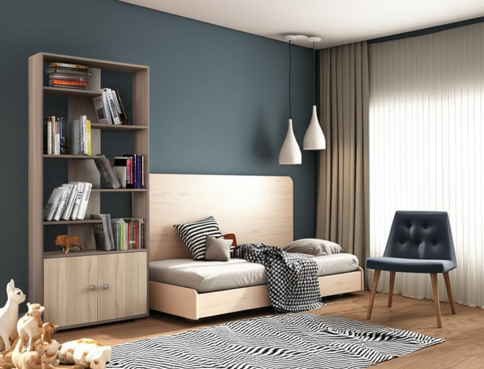 Шкаф-стеллаж Ромео-4 ТЭКС (Ясень шимо)