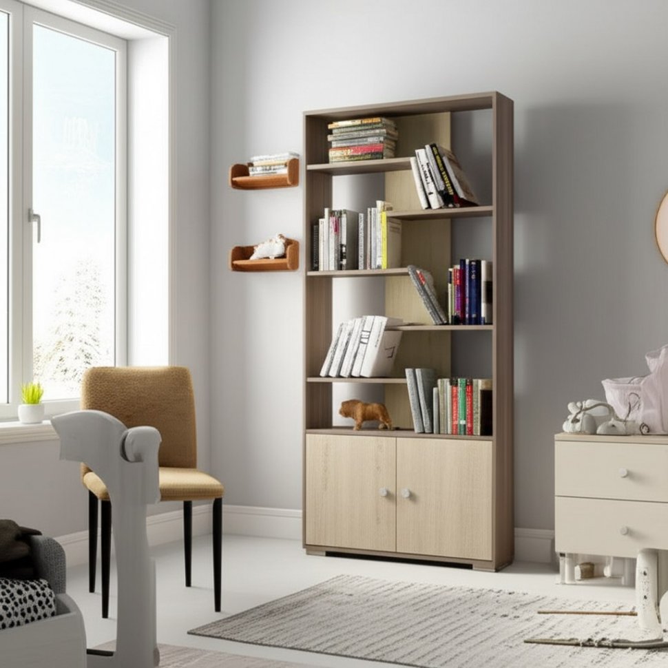 Шкаф-стеллаж Ромео-4 ТЭКС (Ясень шимо)