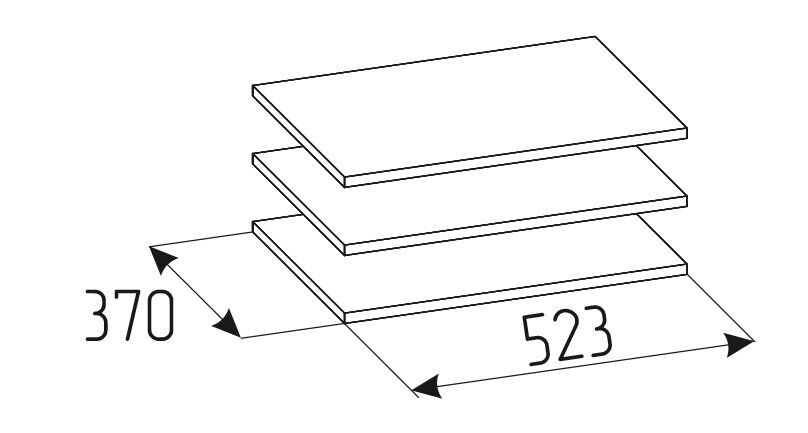 Полки Nature 72 (для шкафа 71) Глазов-мебель