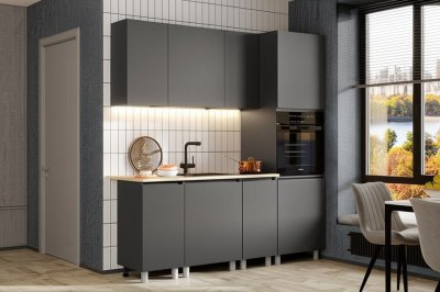 Модульная кухня Денвер 2,0 м, Графит