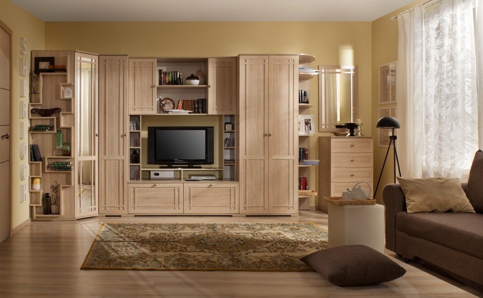 Шкаф МЦН под ТВ Глазов-мебель Sherlock 1 (Дуб сонома)