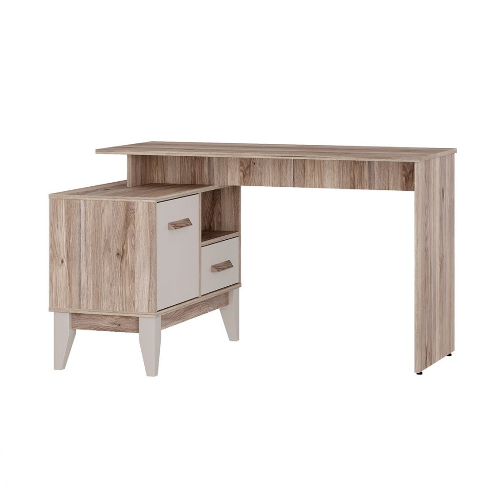 Стол письменный Скандика ПС-02 (Дуб смоки / Кашемир)