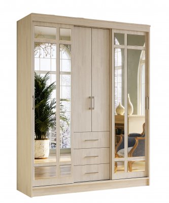 Шкаф-купе Маэстро 1700 БТС (Ясень Белый)