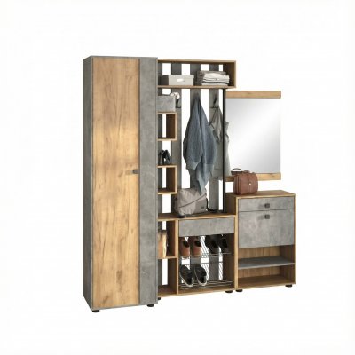 Прихожая мини-лайт компл. 7 дуб крафт/ателье