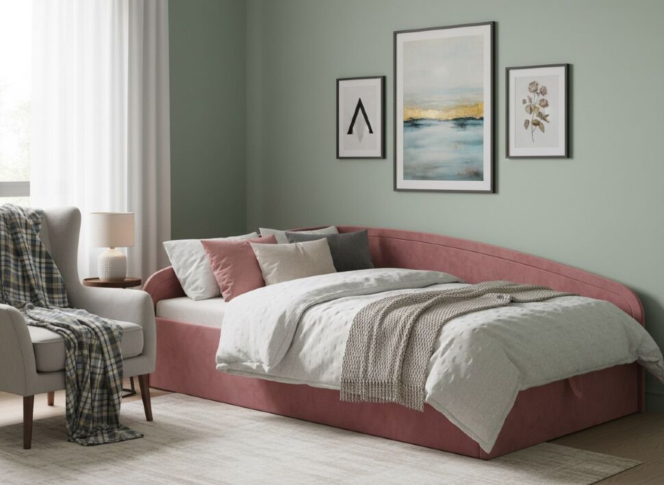 Тахта Адель 1200 модель 061 Ультра Коралл