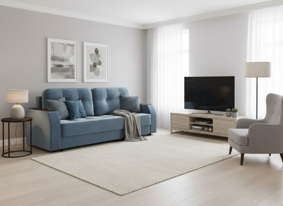 Диван Нью-Йорк 3т Модель 036 / Велюр Галакси лайт 22