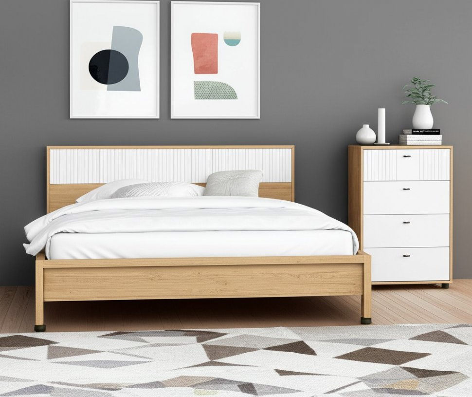 Комод 4 ящика Милан (SV-Мебель) Белый