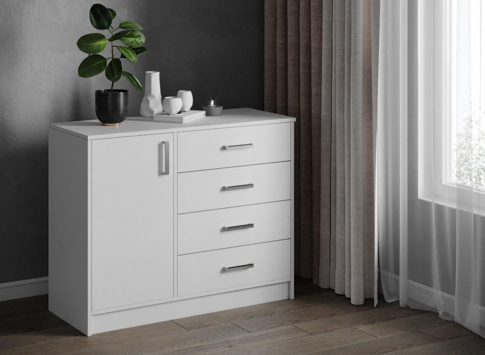 Комод-тумба Катрин-6 (ТЭКС) Белый
