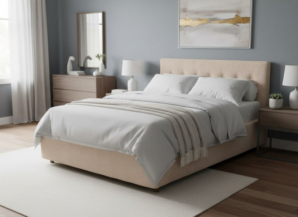 Кровать Nova 1400 с под. механизмом / бежевый №4