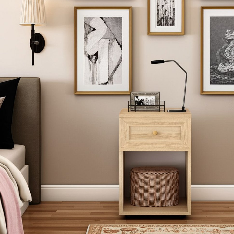 Глазов-мебель Sherlock64 Тумба прикроватная (Сонома)