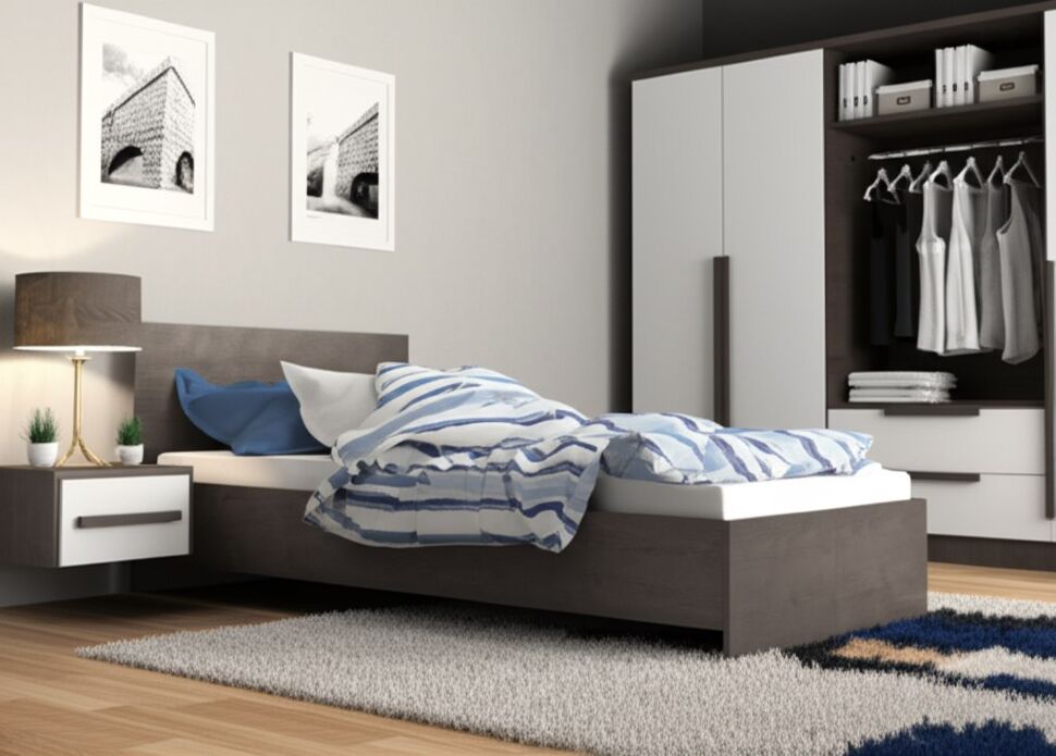 Кровать 80х200 Ронда КР-080 без основания Венге