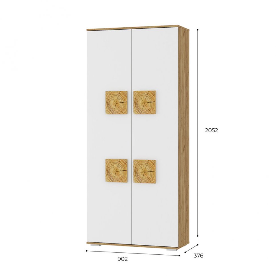 Шкаф 2-дверный Тиволи ШК-01 (БТС)