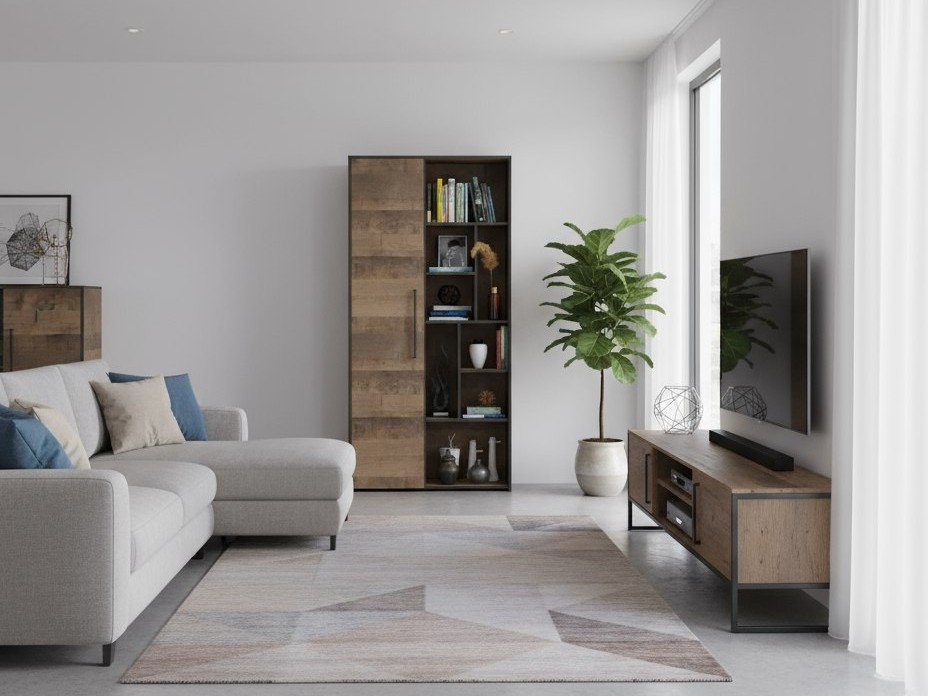 Трувор шкаф-стеллаж 13.206 Дуб Гранж Песочный/Интра