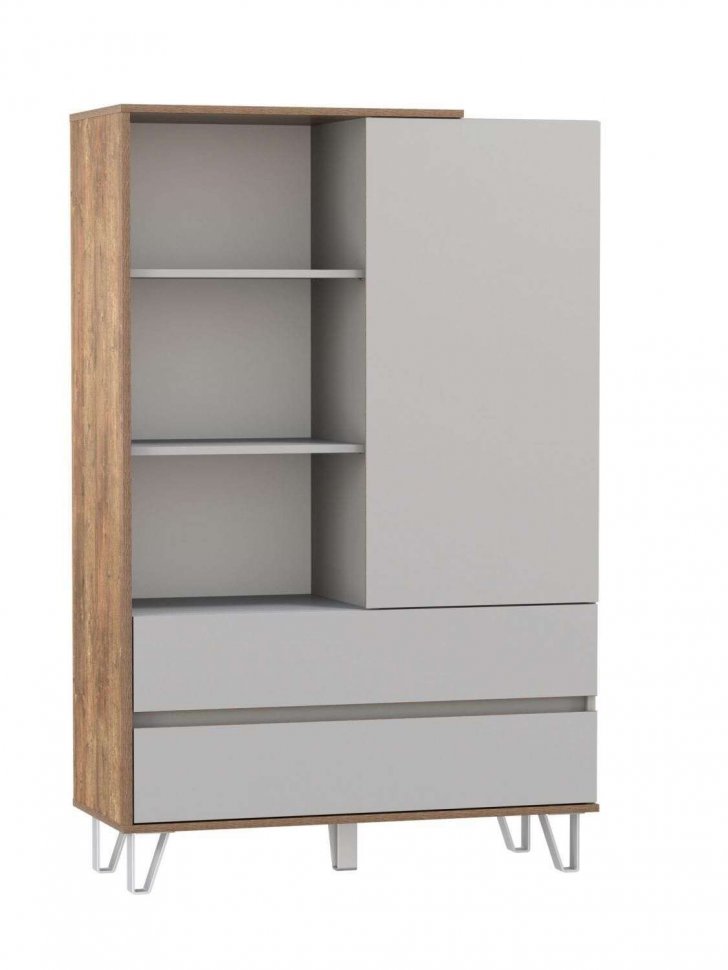 Шкаф комбинированный 58.10 Гавана Кейптаун / Серый