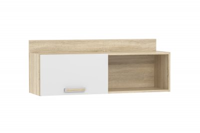 Полка с дверкой НМ 011.38 «Фанк» Дуб сонома/белый скандинавский