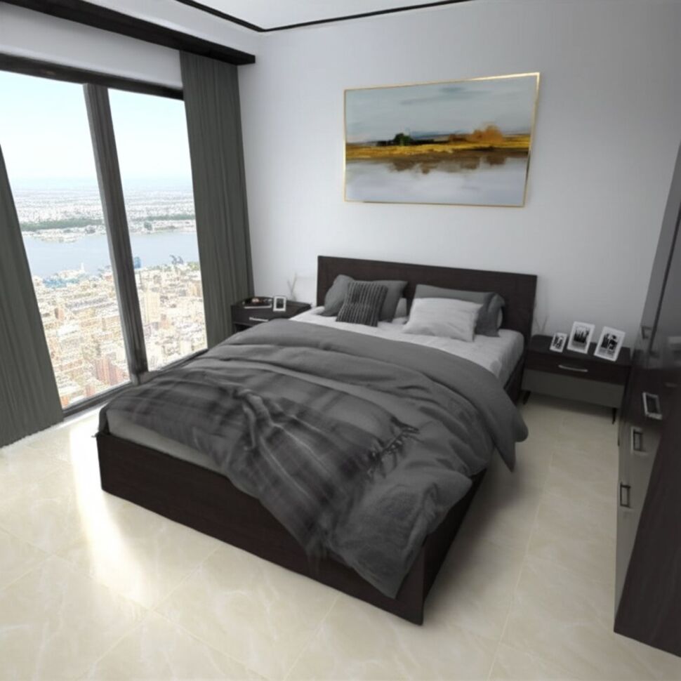 Кровать 140х200 Ронда КР-140 без основания Венге